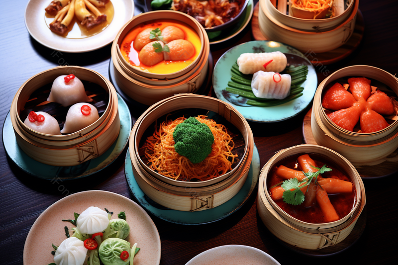中餐厅的午餐港式茶点美食,高清,摄影图,摄影图片,图片大全,摄影图免费下载
